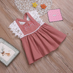 Toddler Girl Embroidered Lace Dress - PrettyKid