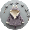 Rabbit Ears Pattern Plush Hooded Jacket for Children Boy - PrettyKid