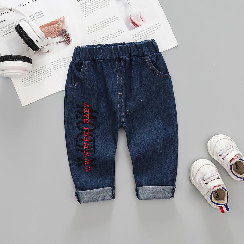 Letter Pattern Jeans for Toddler Boy Wholesale Children's Clothing - PrettyKid