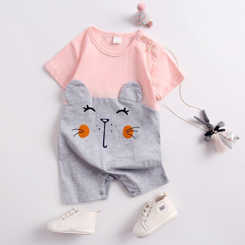 Bear Pattern Bodysuit for Baby Girl Wholesale children's clothing - PrettyKid
