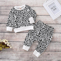 2-piece Leopard Sweatshirt & Pants for Baby Girl - PrettyKid