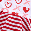 Girls Love Print Striped Dress - PrettyKid