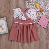 Toddler Girl Embroidered Lace Dress - PrettyKid