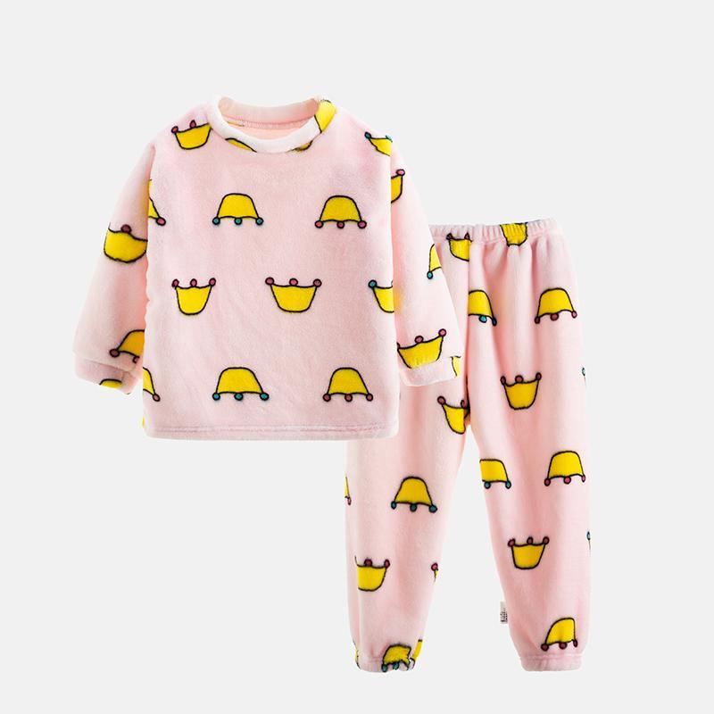 2-piece Fleece Casual Suit for Toddler Girl - PrettyKid