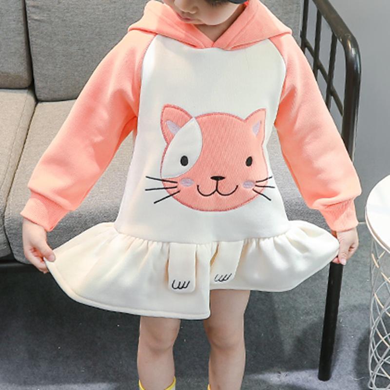 Cat Pattern Dress for Toddler Girl - PrettyKid