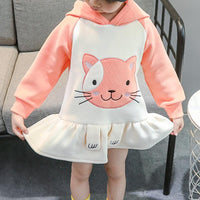 Cat Pattern Dress for Toddler Girl - PrettyKid