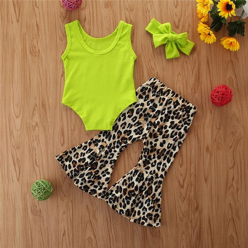 Animal Leopard Pattern Bodysuits for Baby Wholesale children's clothing - PrettyKid