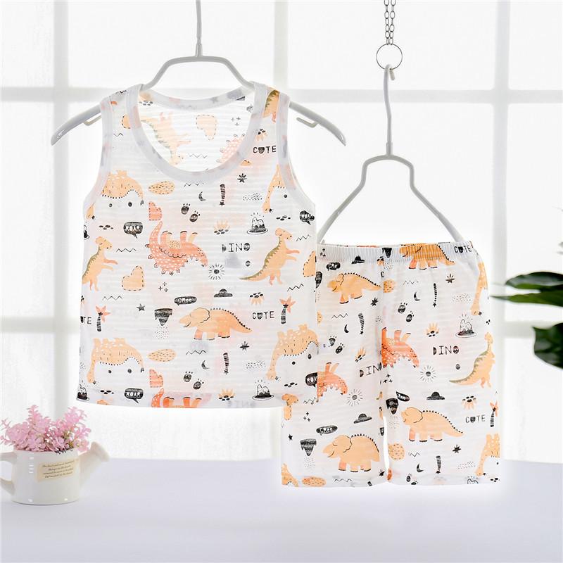 Toddler Boy Bear Patten Print Pajamas Sets - PrettyKid