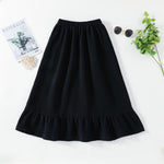 Wholesale Kids Girls Solid Coat Top&Long Skirt in Bulk - PrettyKid