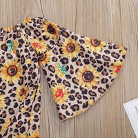 Fashion Leopard Ruffled Top and Pants Set - PrettyKid