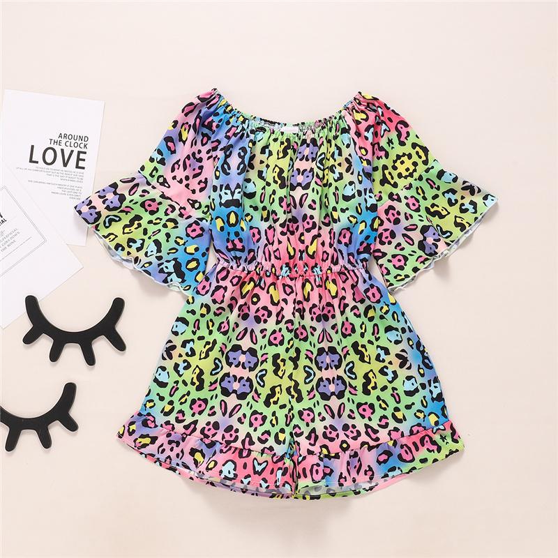 Grow Girl Leopard Print Overalls - PrettyKid