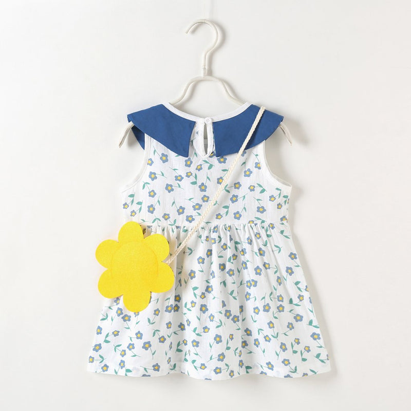 Lapel Lovely Baby Floral Dress - PrettyKid