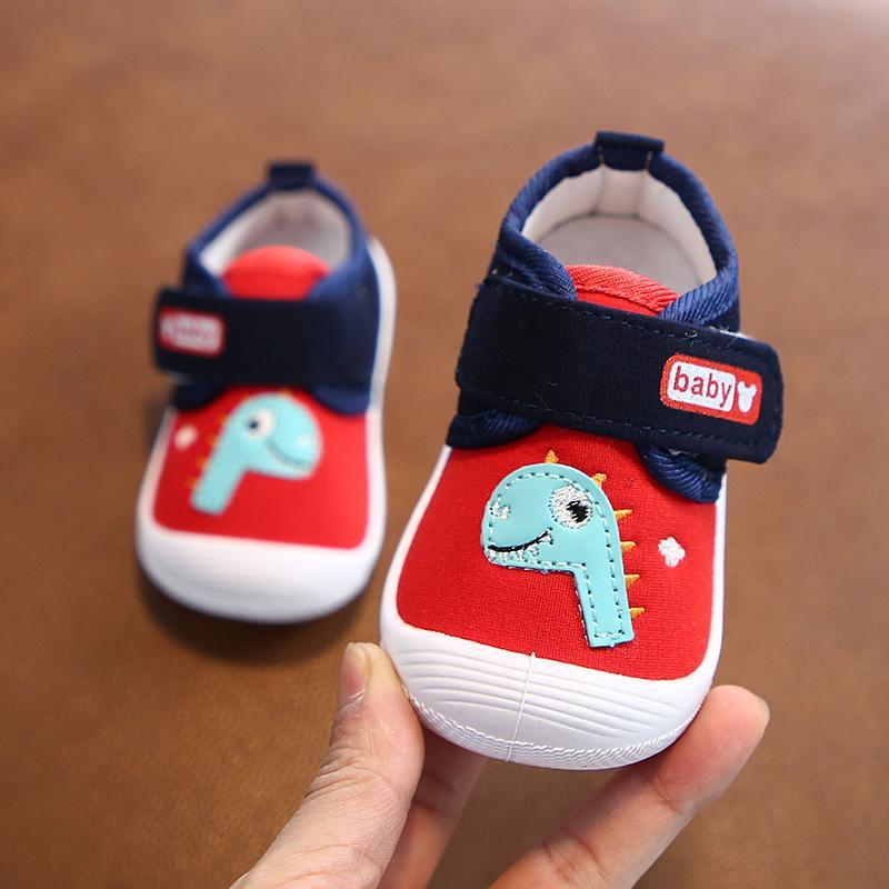 Velcro Dinosaur Pattern Children Shoes - PrettyKid