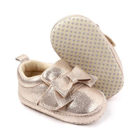 Bow Velcro soft sole baby shoe - PrettyKid