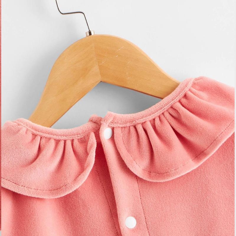 Velvet Long Sleeve Shirt for Toddler Girl - PrettyKid