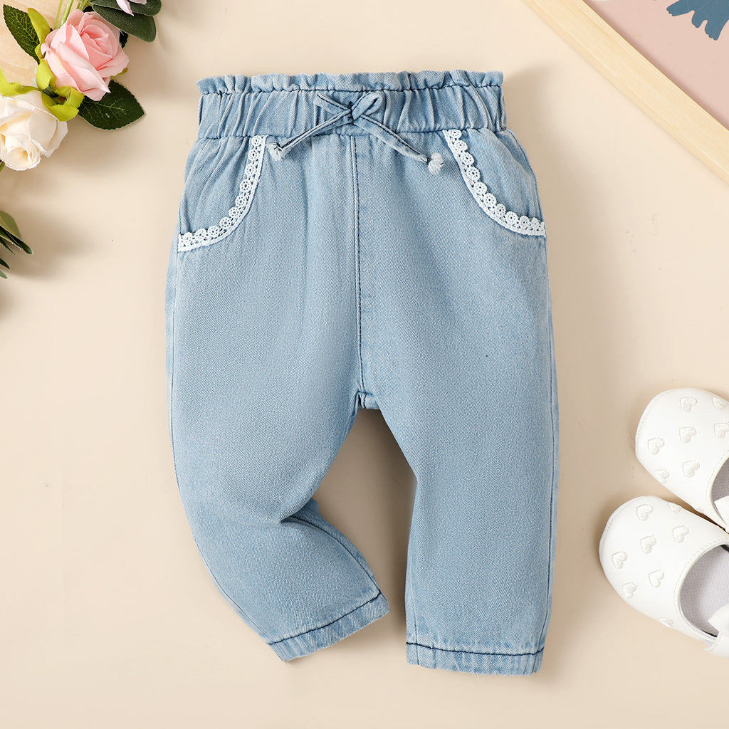 Wholesale Baby Casual Cowboy Cotton Casual trousers in Bulk - PrettyKid