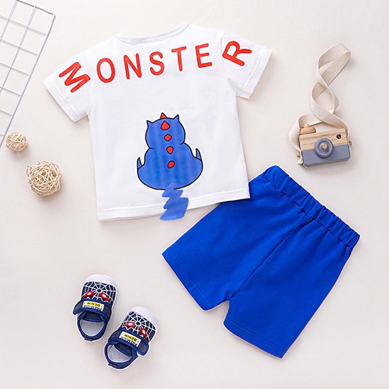 Toddler Boy 2pcs Dinosaur T-shirt & Shorts - PrettyKid