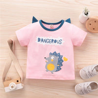 Cartoon Pattern T-shirt for Baby Girl - PrettyKid