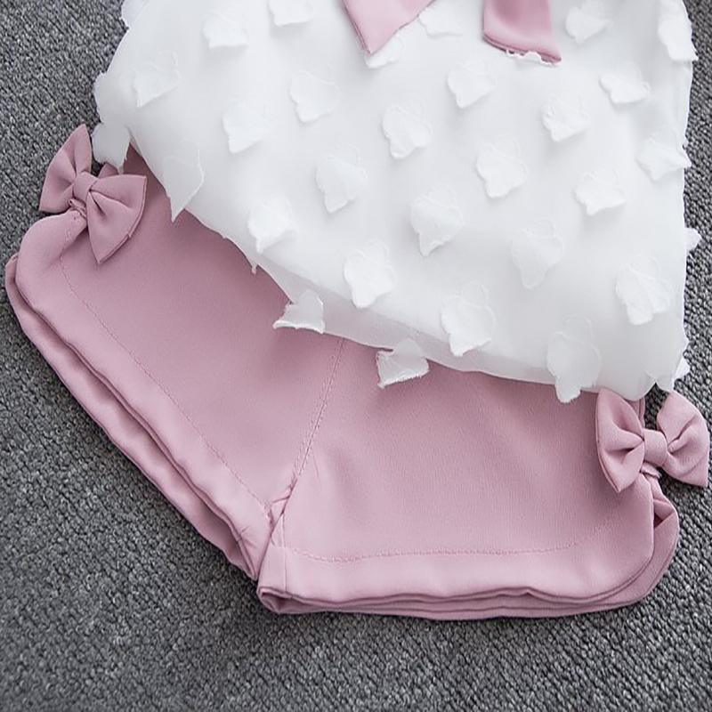 2-piece Chiffon Top & Shorts for Toddler Girl - PrettyKid