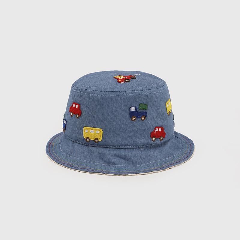 Boy Cartoon Car Print Bucket Cap Children's Clothing - PrettyKid