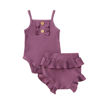 Baby Girls' Sling Jumpsuit Two-piece - PrettyKid