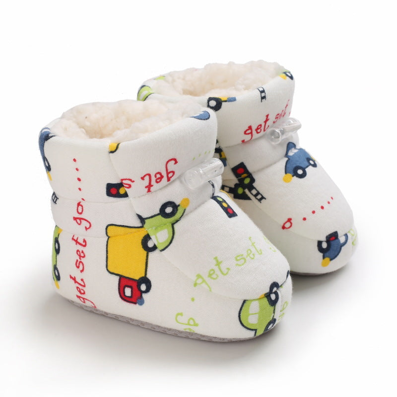 Cartoon Pattern Boots Cheap Baby Shoes - PrettyKid