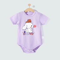 Baby Girl Animal Pattern Summer Bodysuit - PrettyKid