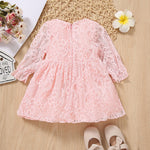 Baby Girl Floral Lace Print Wholesale Baby Dresses - PrettyKid