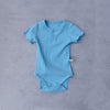 0-12M Baby Bodysuit Solid Color Ribbed Shorts Sleeve Wholesale Baby Clothes - PrettyKid
