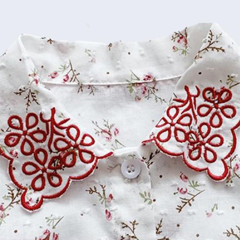 Toddler Girl Floral Pattern Summer Shirt Wholesale Children's Clothing - PrettyKid