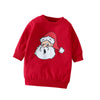 9M-6Y Toddler Boy Christmas Cartoon Santa Claus Print Long Sleeve Crewneck Top Wholesale Toddler Boy Clothes - PrettyKid