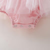 Baby Girl 2pcs Solid Pattern Summer Bodysuit & Headhand - PrettyKid