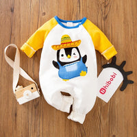 Cartoon Penguin Color Match Jumpsuit for Baby Wholesale children's clothing - PrettyKid