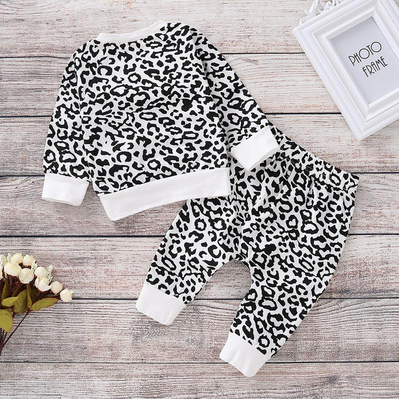 2-piece Leopard Sweatshirt & Pants for Baby Girl - PrettyKid