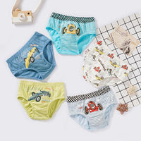 5-piece Cartoon Design Panties for Children Boy - PrettyKid