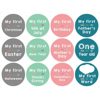 MOQ 5PCS Baby Growth Memorial Month Sticker - PrettyKid