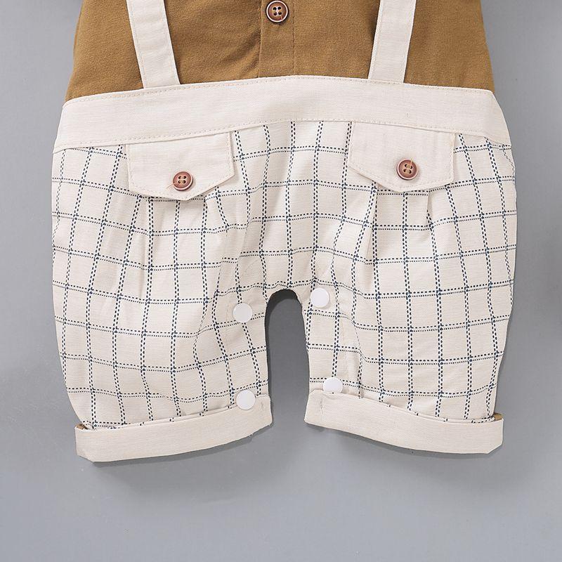 Gentleman Bow Decor Jumpsuit for Baby Boy Children's Clothing - PrettyKid
