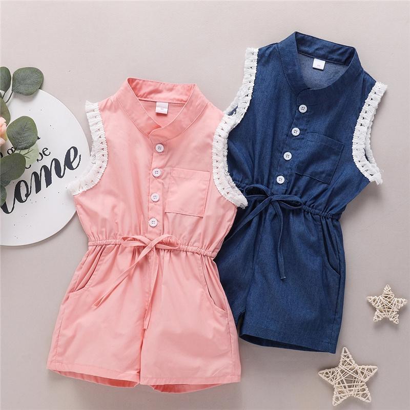 Grow Girl Sleeveless Overalls - PrettyKid