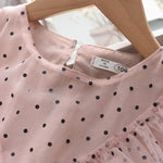 Toddler Girl Polka Dot Mesh Dress Children's Clothing - PrettyKid