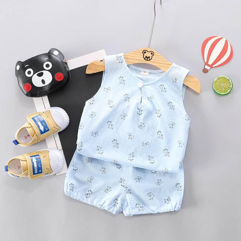 Grow Boy Cotton Animal Print Suit - PrettyKid