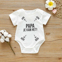 Baby Love Letter Cotton Summer Bodysuit - PrettyKid