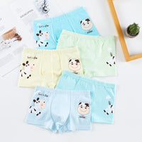 Toddler Boy 5pcs Cow Pattern Panties Children's Clothing - PrettyKid