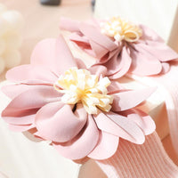 Girl 3D Flower Decor Socks & Headband - PrettyKid