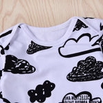 3-piece Cloud Printed Sweatshirt & Pants & Hat for Baby Boy Wholesale Children's Clothing - PrettyKid