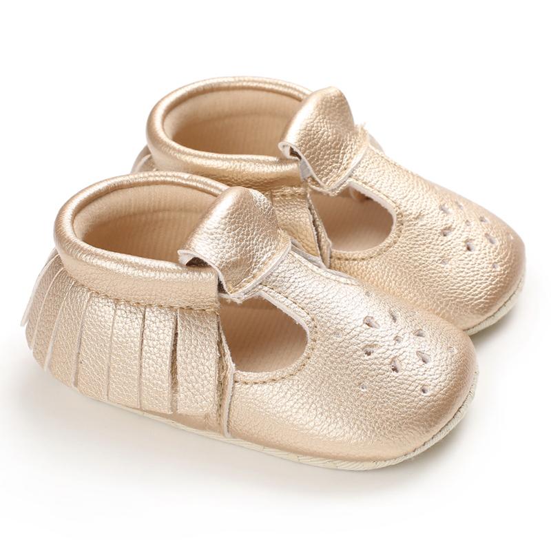 Daily Round Toe Solid Velcro Baby Shoes Children's clothing wholesale - PrettyKid