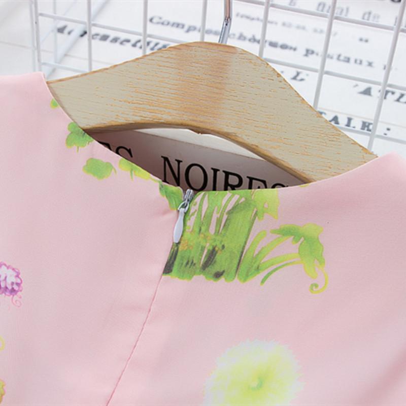 baby girl wholesale boutique clothing Toddler Girl Cartoon Print Sleeveless Dress - PrettyKid