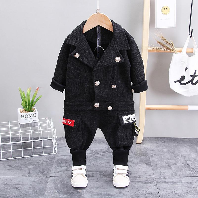 2-piece Solid Jacket & Pants for Children Boy - PrettyKid