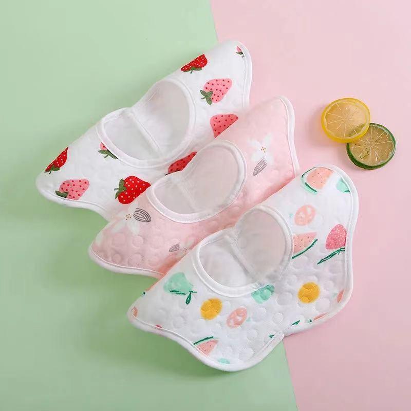 3pcs Cartoon Cotton Bibs - PrettyKid