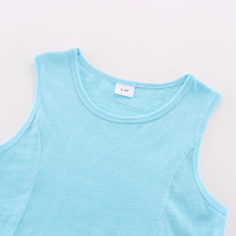 Toddler Boy Solid Color Sleeveless Top - PrettyKid