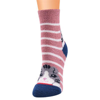 Women 10-Pairs Cat Striped Color Block Socks Sets Accessories Wholesale - PrettyKid